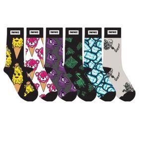 Fortnite 6pk Crew Sock Youth Size